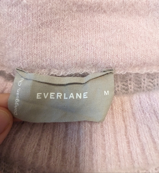 Everlane Alpaca cocoon crew sweater - pale pink lilac - Picture 3 of 8